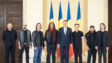 Iohannis, la DINEU cu rockerii de la Cargo. Președintele și cântăreții au sărbătorit Unirea Principatelor