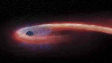 Cercetătorii au descoperit un fenomen neobișnuit în spațiu. O stea este înghițită de o gaură neagră de peste un deceniu