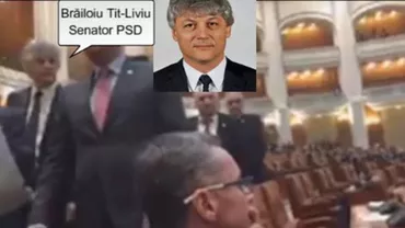 Semn OBSCEN în Parlament. Un senator PSD, gest INEXPLICABIL la adresa unui coleg de la USR (VIDEO)