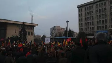 Pitești: 3000 de persoane la un miting pentru susținerea Guvernului Grindeanu, organizat de PSD (VIDEO)