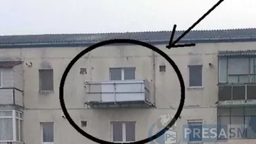 MANOLE de Satu Mare: Și-a făcut SINGUR balcon la etajul 4 al unui bloc (FOTO)