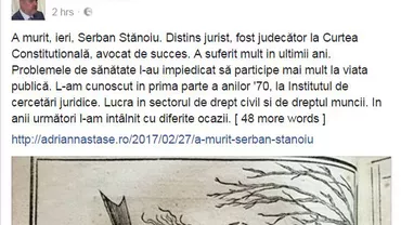 DOLIU la Curtea Constituțională a României! S-a stins din viață o personalitate marcantă a CCR (FOTO)
