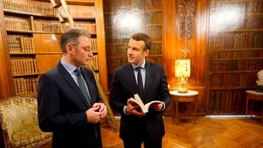 ROMÂNIA pariază pe MACRON: Principalul favorit să îl înlocuiască pe Hollande la Palatul Elysee, prezent la o dezbatare la Ambasada României la Paris (FOTO)