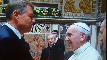 Klaus Iohannis s-a întâlnit cu Papa Francisc la Vatican (VIDEO)