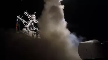 ALERTĂ ÎN SIRIA: SUA au lansat peste 50 de rachete de croazieră asupra unei baze aeriene siriene (VIDEO)