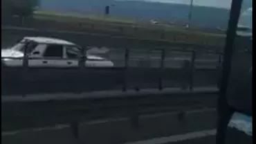 Asta înseamnă să fii BIZON ÎN TRAFIC! Șofer surprins pe contrasens pe Autostrada Transilvania (VIDEO)
