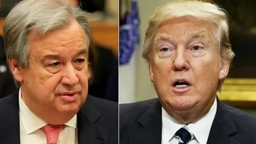 Secretarul General al Naţiunilor Unite a participat la prima întâlnire cu preşedintele Trump