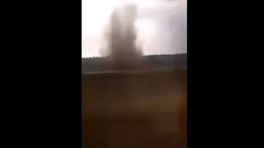 Imagini SENZAȚIONALE! Tornadă la granița cu România (VIDEO)