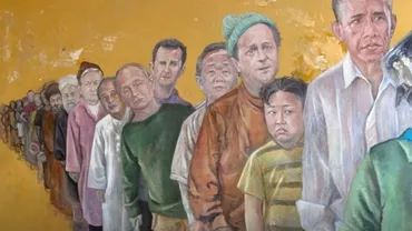 Liderii lumii, așa cum nu i-ai mai văzut niciodată! Trump, Putin, Merkel, puși în ipostaze de refugiaţi şi oameni ai străzii (FOTO)