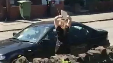 Un BĂRBAT care și-a înșelat IUBITA REGRETĂ amarnic gestul! Cum arată BMW-ul după ce tânăra s-a RĂZBUNAT (FOTO, VIDEO)