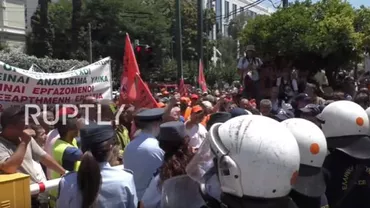 Protest de amploare la Atena împotriva austerității (VIDEO)