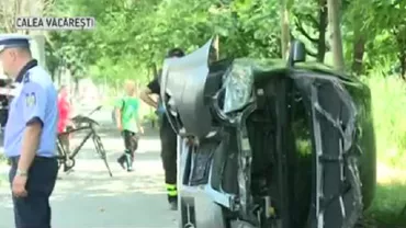Accident grav în Capitală: Oameni, spulberați în stația RATB, de o mașină (VIDEO)