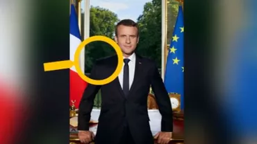 Mesajul ASCUNS în fotografia oficială a lui Emmanuel Macron (VIDEO)