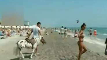 Ponei CHINUIȚI pe litoral de proprii stăpâni, sub soarele arzător (VIDEO)