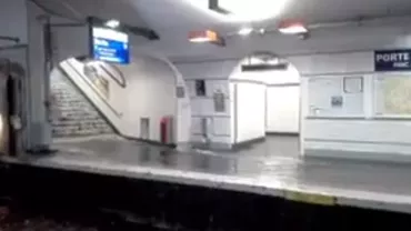 Metroul din Paris, inundat în urma ploilor torențiale (VIDEO)