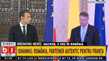 România l-a ÎNĂLȚAT pe Macron: La conferința comună, șeful statului francez părea cât Iohannis. Ce s-a întâmplat?