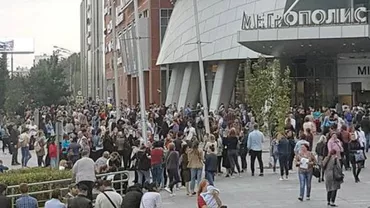 Panică la Moscova: 20.000 de oameni evacuați în urma unor alerte cu bombe (FOTO, VIDEO)