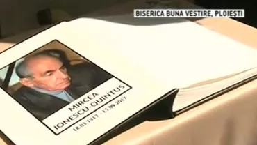 Omagiu pentru seniorul liberal: Colegi de generaţie, prieteni, dar şi adversari politici, la căpătâiul lui Mircea Ionescu Quintus (VIDEO)