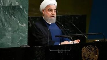 ONU: Iranul REFUZĂ să renegocieze acordul nuclear cu un Trump ”paria”, anunţă președintele Rohani