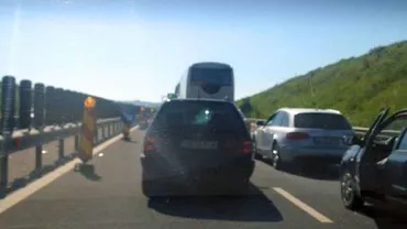 Accident rutier pe Autostrada Soarelui: Două autotrenuri IMPLICATE