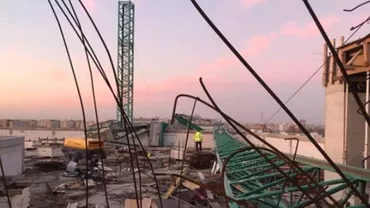 O macara s-a prăbușit pe șantierul noului spital de copii din Timișoara