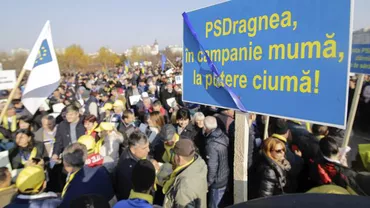 5.000 de oameni PROTESTEAZĂ în fața Palatului Parlamentului, în ziua MOȚIUNII DE CENZURĂ (FOTO)