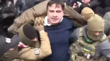 Saakaşvili, ELIBERAT din DUBA POLIȚIEI de susținătorii săi din Ucraina (VIDEO)