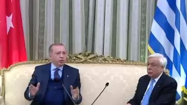 Vizită tensionată a lui Erdogan în Grecia: Președintele turc, schimb de replici tăioase cu omologul elen și cu premierul Alexis Tsipras 
