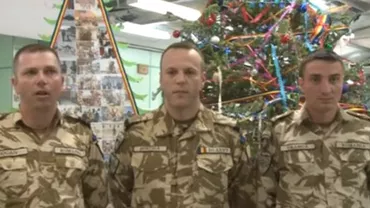 Mesaj special pentru români: Urări de Crăciun de la soldaţii români din Afganistan (VIDEO)
