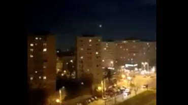 O nouă apariţie BIZARĂ pe cerul Capitalei (VIDEO)
