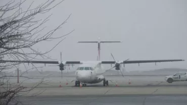 Alertă pe aeroportul din Sibiu: Un avion a ratat aterizarea din cauza problemelor tehnice