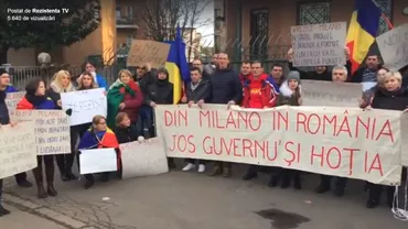 Diaspora SPUNE NU!: Românii din Italia PROTESTEAZĂ împotriva corupției (VIDEO)