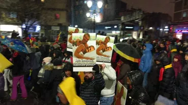 PROTESTUL MASIV DIN CAPITALĂ, ÎN IMAGINI (GALERIE FOTO)