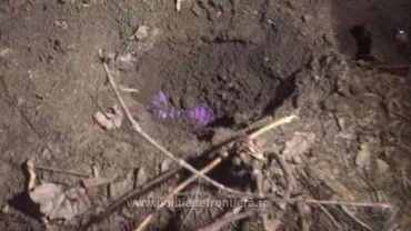 Bani din contrabandă cu ţigări ascunşi într-o grădină din Constanța. Ce sumă COLOSALĂ a fost confiscată (VIDEO)