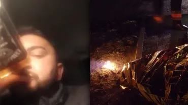REVOLTĂTOR! Un BĂRBAT care a OMORÂT un pieton se filma CONSUMÂND ALCOOL LA VOLAN (VIDEO)