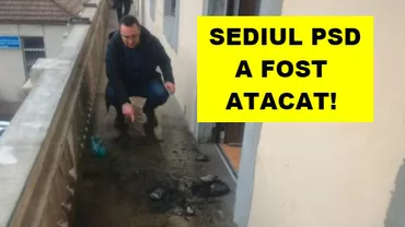 Sediul PSD a fost ATACAT cu cocktail Molotov!