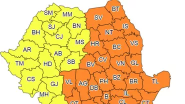 ANM a AVERTIZAT! Precipitaţii mixte şi polei până duminică