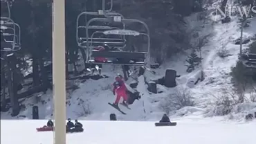 Operațiune dramatică de salvare într-o stațiune de schi (VIDEO)