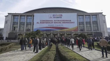 CONGRES PSD: Totul este pregătit pentru MAREA BĂTĂLIE PE FUNCȚII. Peste 1.000 de oameni așteaptă la intrare (FOTO)
