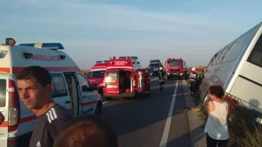 Satu Mare: Patru persoane rănite într-un accident cu trei autobuze