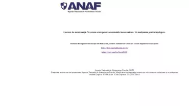 Site-ul Fiscului nu funcționează de o săptămână. 60 de milioane de lei a cheltuit statul pentru modernizarea ANAF