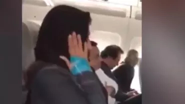 O femeie a făcut atac de panică în avion, în timpul zborului (VIDEO)