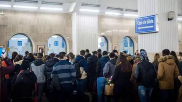 Aglomeraţie mare în Gara de Nord: CFR Călători a anulat 109 trenuri în perioada Paştelui (VIDEO)