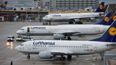 Haos în traficul aerian din Europa: Lufthansa a anunţat anularea a peste 800 de zboruri