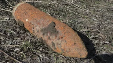 Vaslui: Un proiectil perforat a fost descoperit în urma unor lucrări agricole