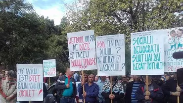 Sindicaliștii de la metrou au protestat la Ministerului Transporturilor din cauza bugetului Metrorex