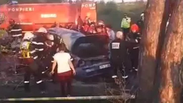 Ilfov: Accident rutier GRAV în Tâncăbești. Șapte persoane au fost rănite (VIDEO)