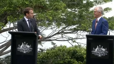 Emmanuel Macron a numit-o ”delicioasă” pe soția premierului Australiei (VIDEO)