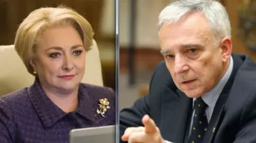 Mugur Isărescu și Viorica Dăncilă, întâlnire de GRAD ZERO, la Palatul Victoria