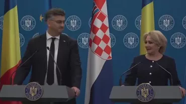 O NOUĂ GAFĂ MEMORABILĂ! Ce i-a spus Dăncilă omologului său croat în LIMBA ENGLEZĂ! Vei râde cu lacrimi